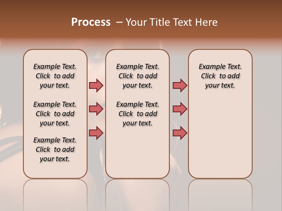 Portrait Young Beautiful PowerPoint Template