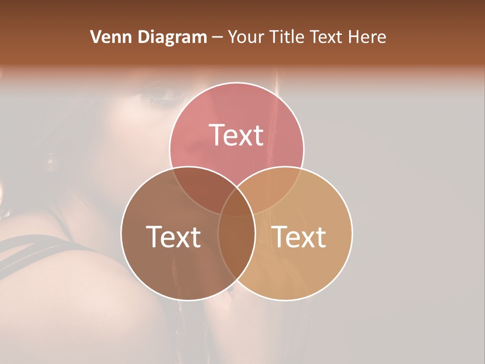 Portrait Young Beautiful PowerPoint Template