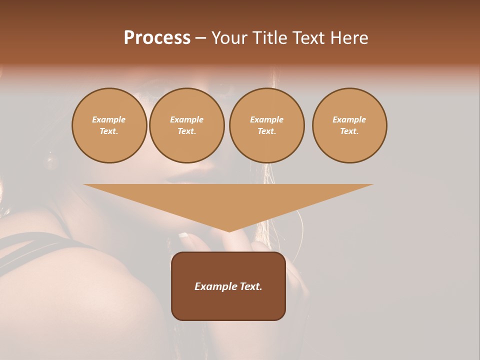 Portrait Young Beautiful PowerPoint Template