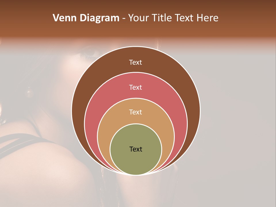 Portrait Young Beautiful PowerPoint Template