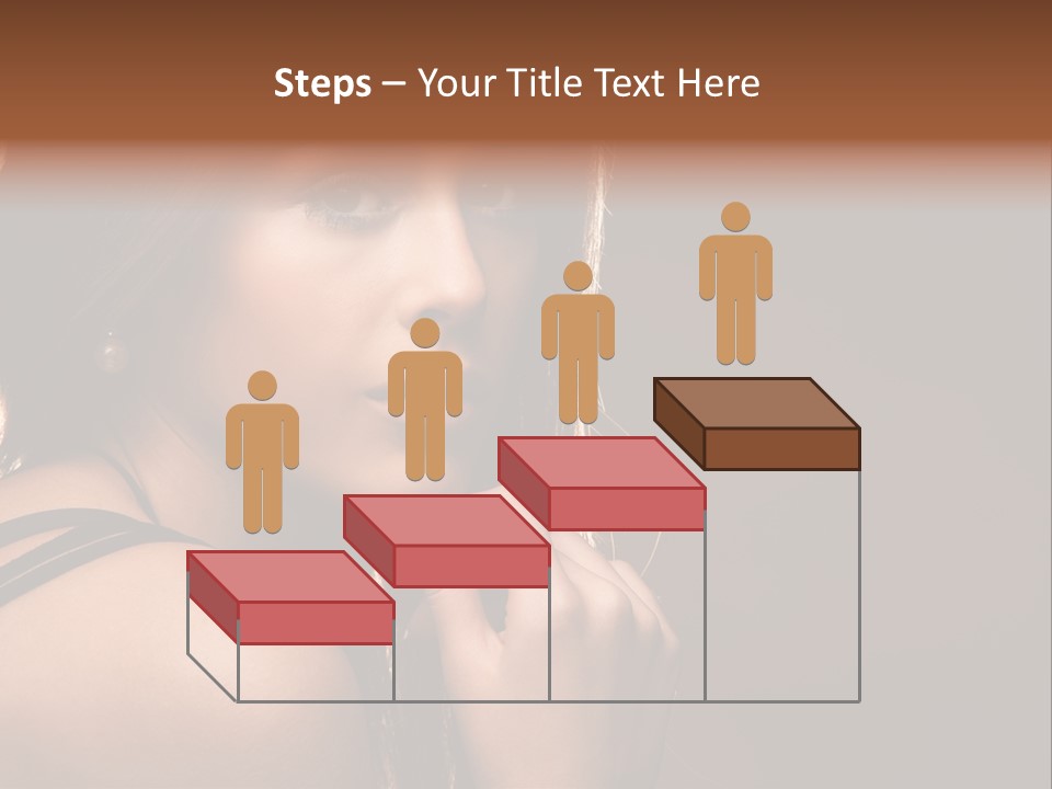 Portrait Young Beautiful PowerPoint Template