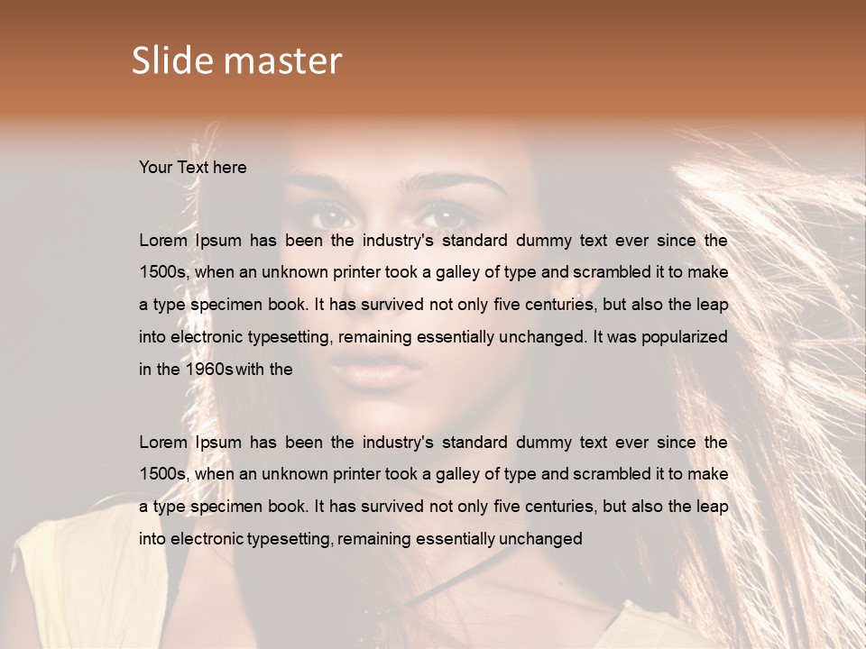 Salon Fryzjerski Promocje PowerPoint Template