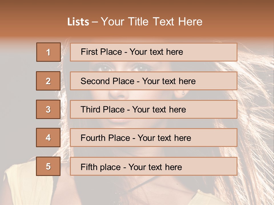 Salon Fryzjerski Promocje PowerPoint Template