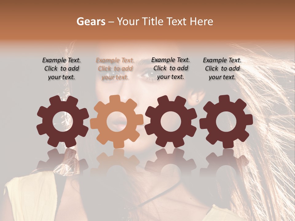 Salon Fryzjerski Promocje PowerPoint Template