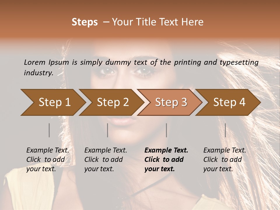 Salon Fryzjerski Promocje PowerPoint Template