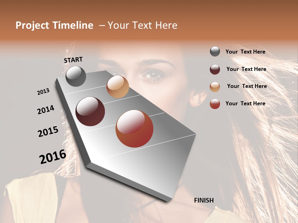 Salon Fryzjerski Promocje PowerPoint Template