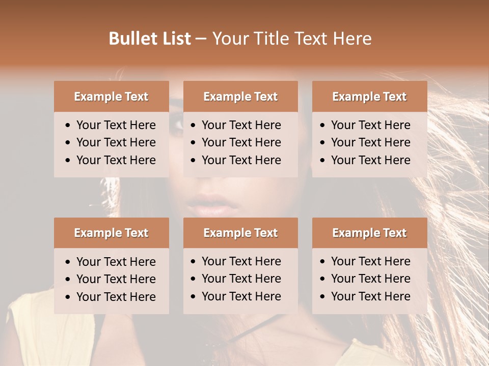 Salon Fryzjerski Promocje PowerPoint Template