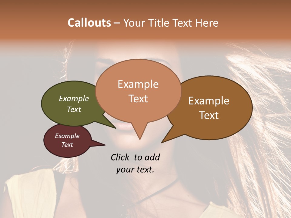 Salon Fryzjerski Promocje PowerPoint Template