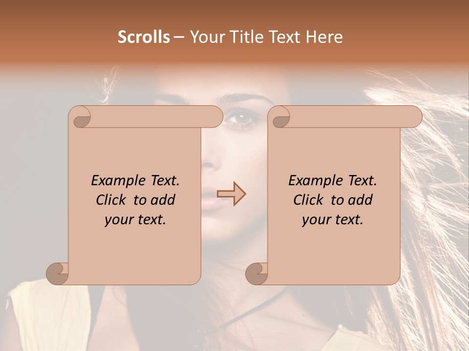 Salon Fryzjerski Promocje PowerPoint Template