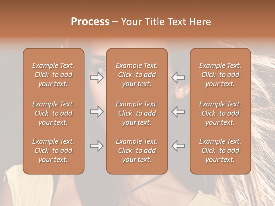 Salon Fryzjerski Promocje PowerPoint Template