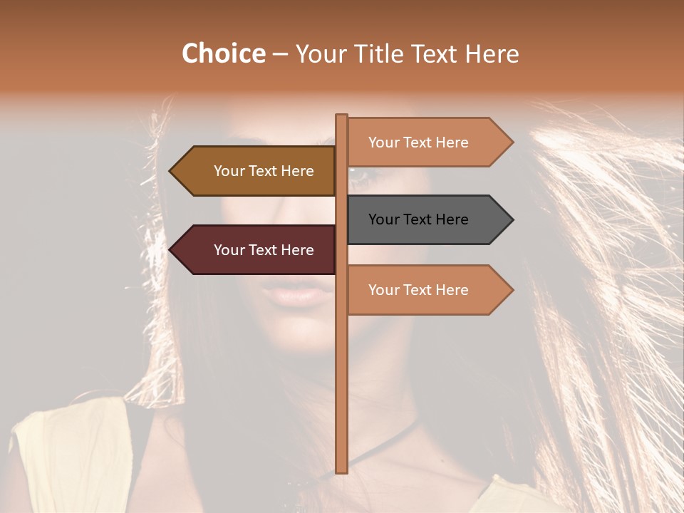 Salon Fryzjerski Promocje PowerPoint Template