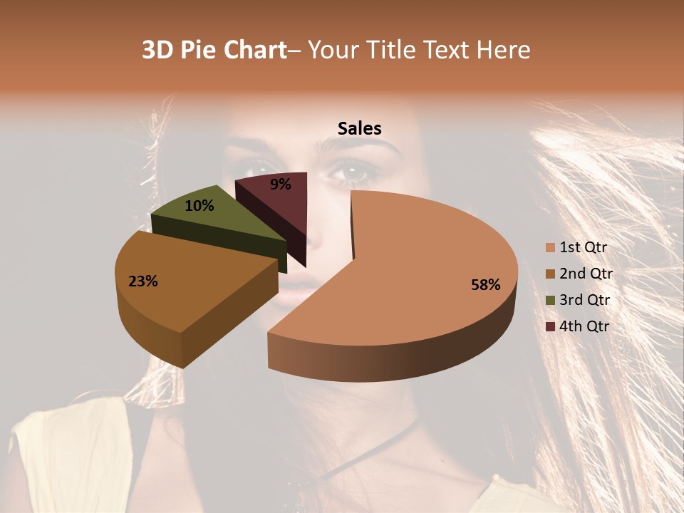 Salon Fryzjerski Promocje PowerPoint Template