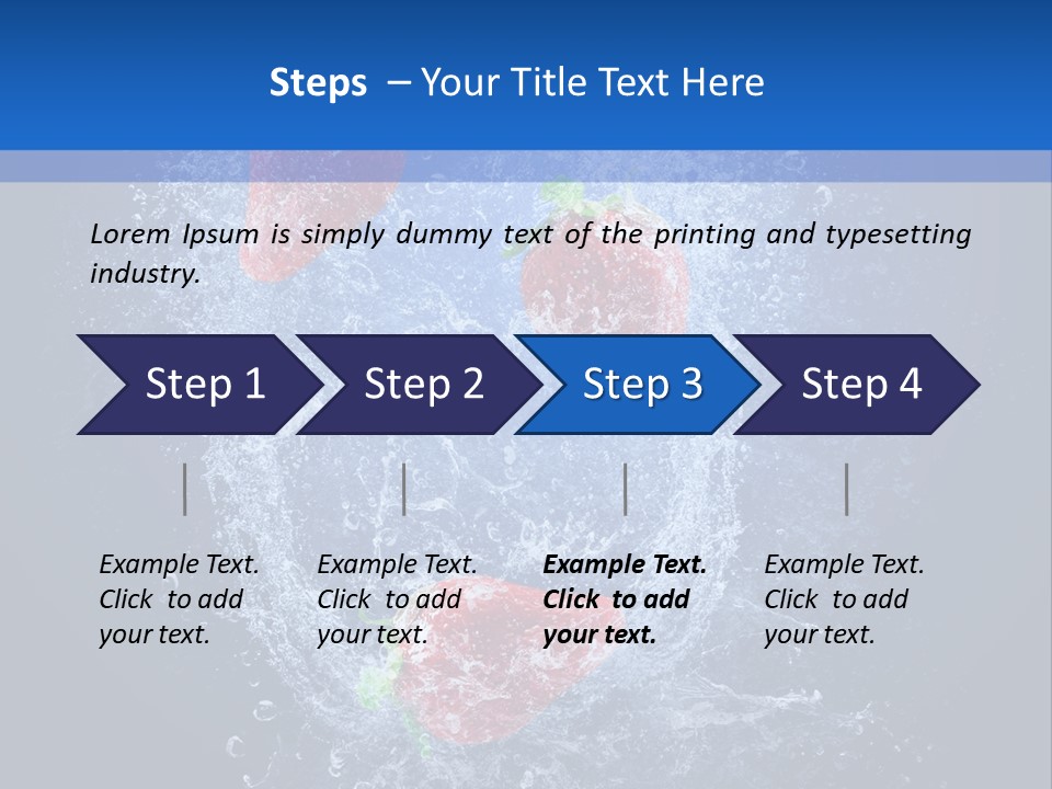 Strawberry Water PowerPoint Template