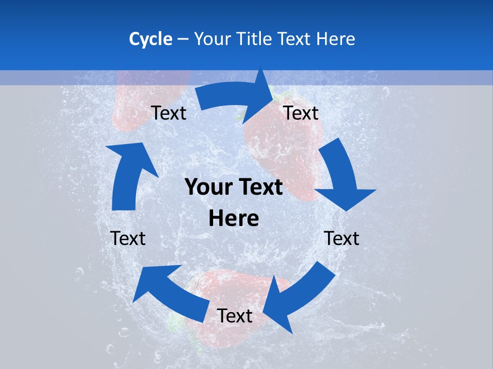 Strawberry Water PowerPoint Template