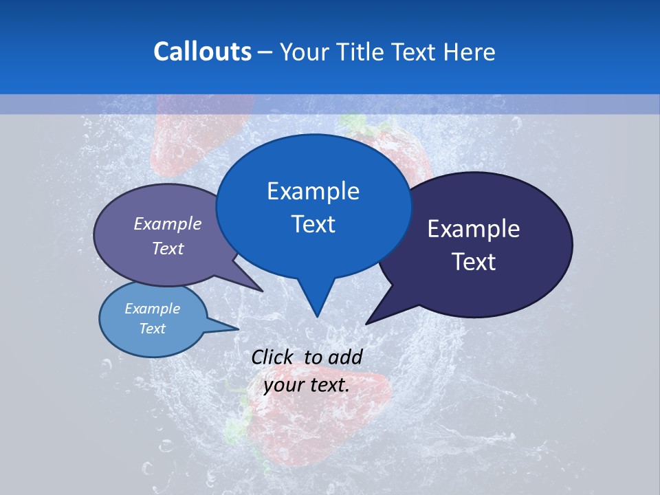 Strawberry Water PowerPoint Template