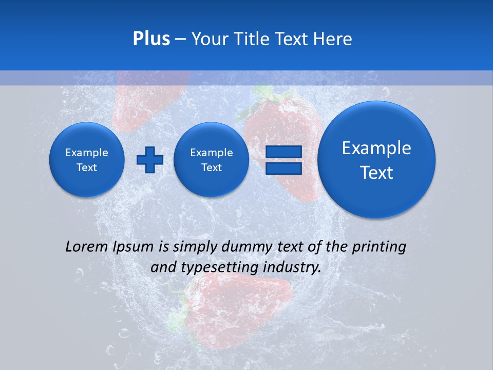 Strawberry Water PowerPoint Template