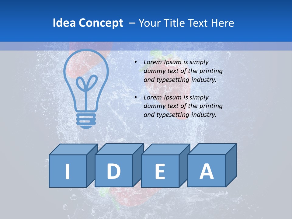 Strawberry Water PowerPoint Template