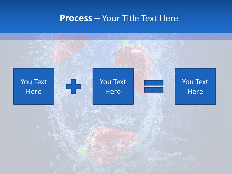 Strawberry Water PowerPoint Template