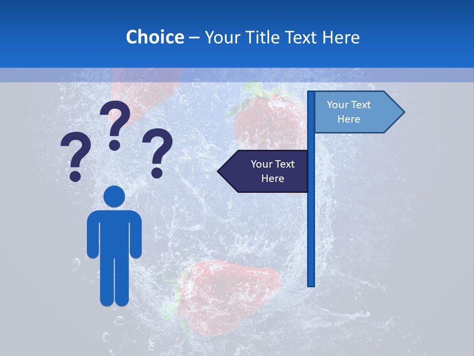Strawberry Water PowerPoint Template