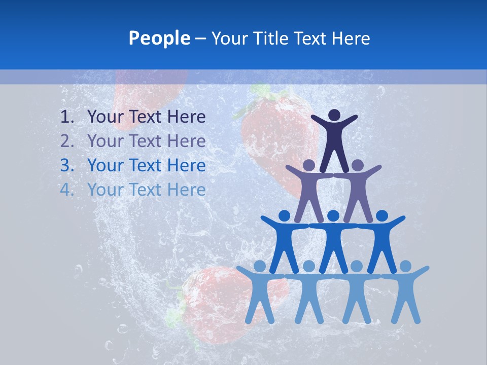 Strawberry Water PowerPoint Template