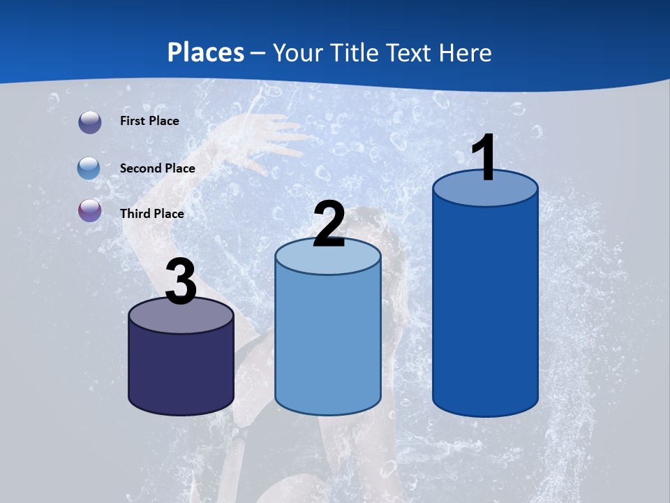 Girl In Water PowerPoint Template