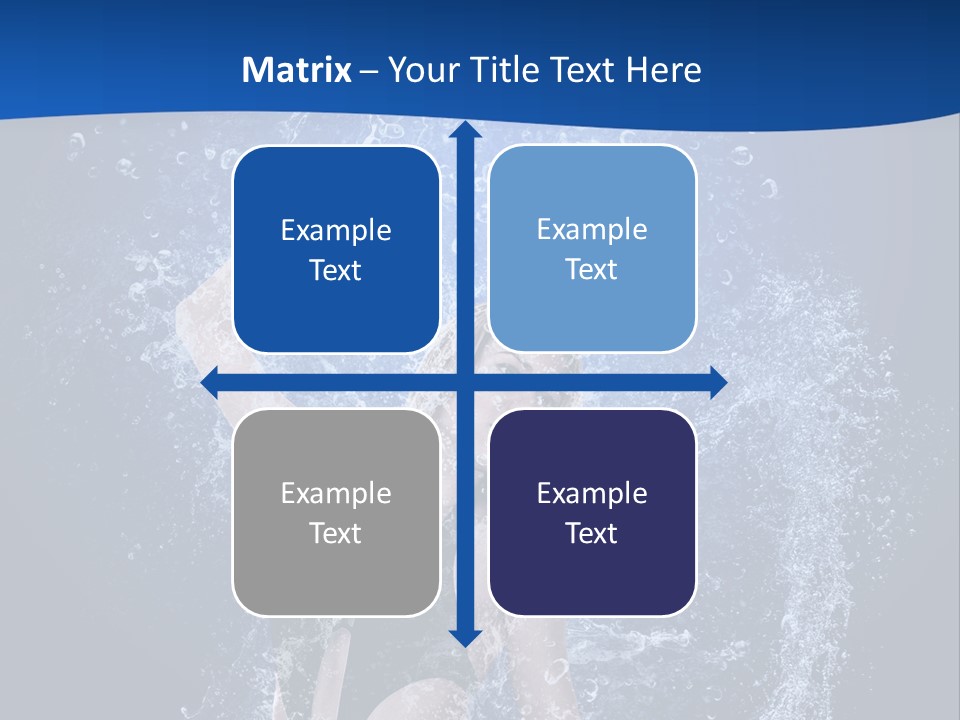 Girl In Water PowerPoint Template