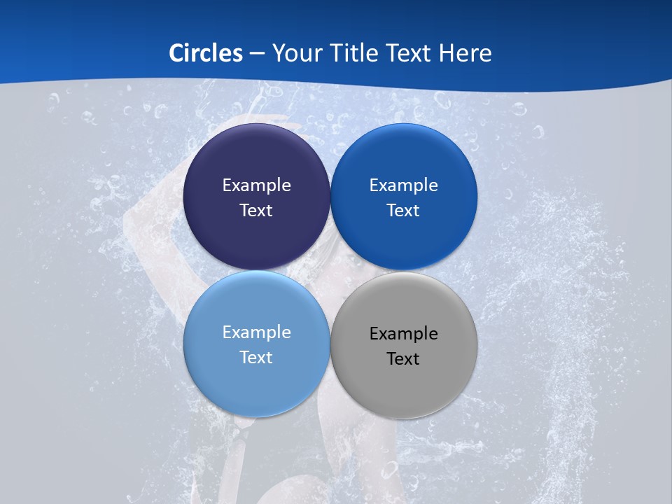 Girl In Water PowerPoint Template