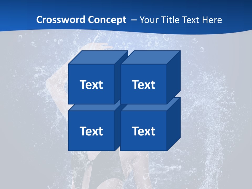 Girl In Water PowerPoint Template