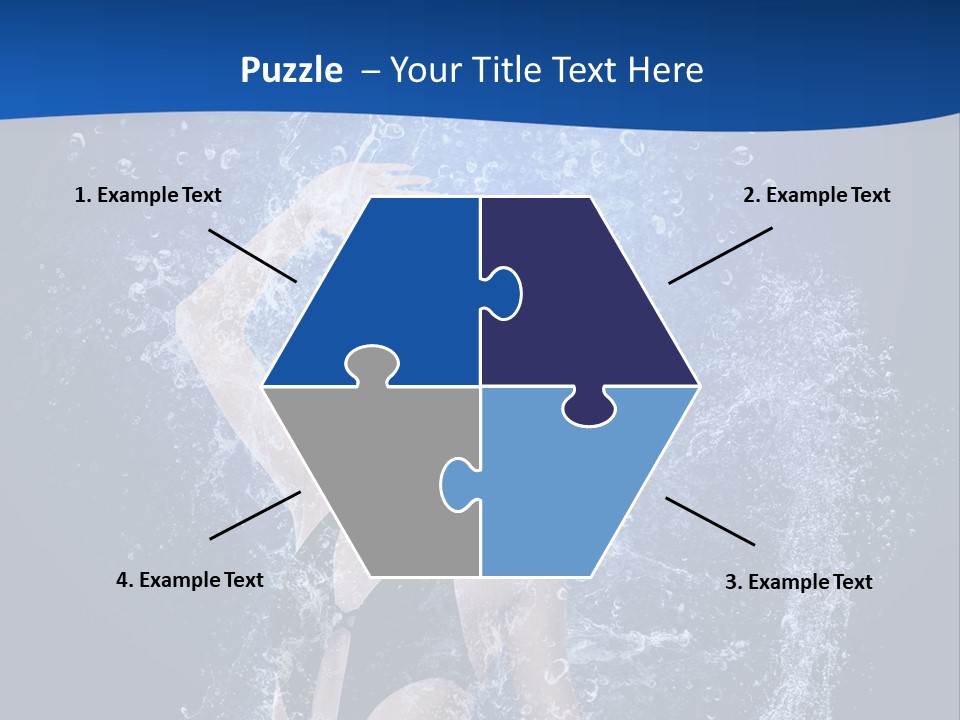 Girl In Water PowerPoint Template