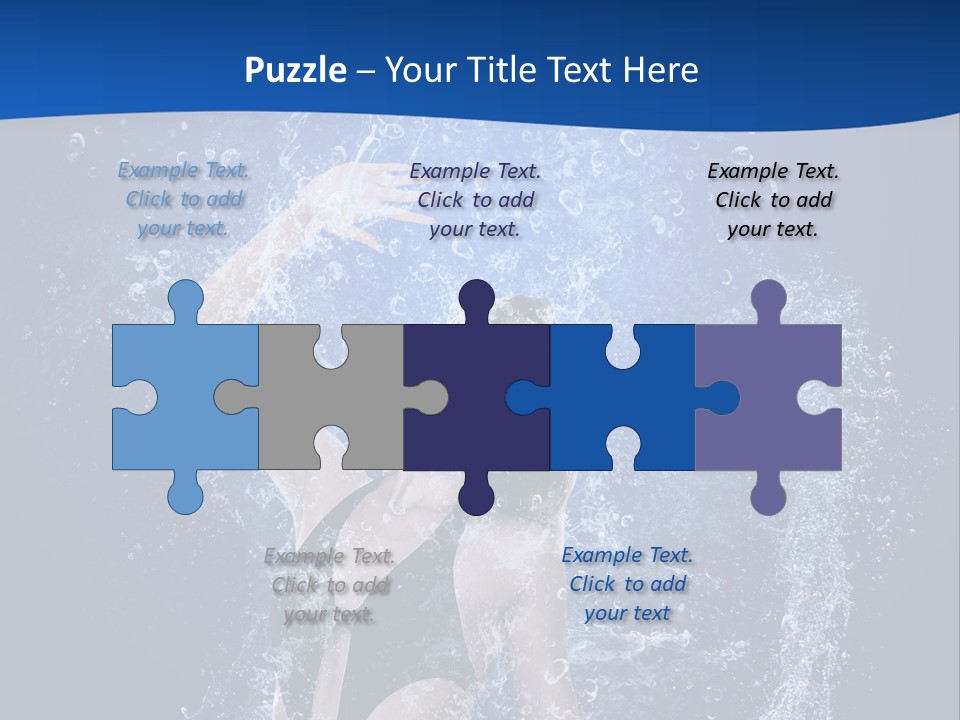 Girl In Water PowerPoint Template