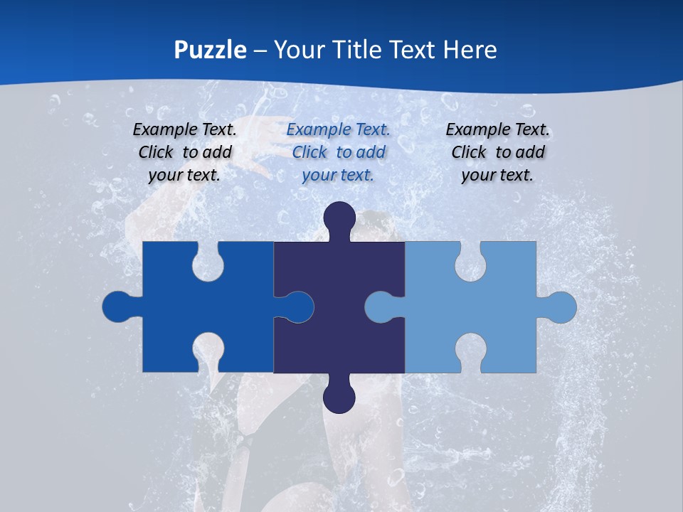 Girl In Water PowerPoint Template