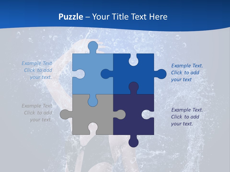 Girl In Water PowerPoint Template