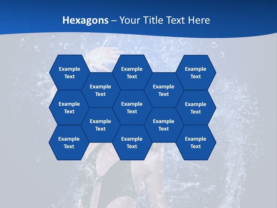 Girl In Water PowerPoint Template