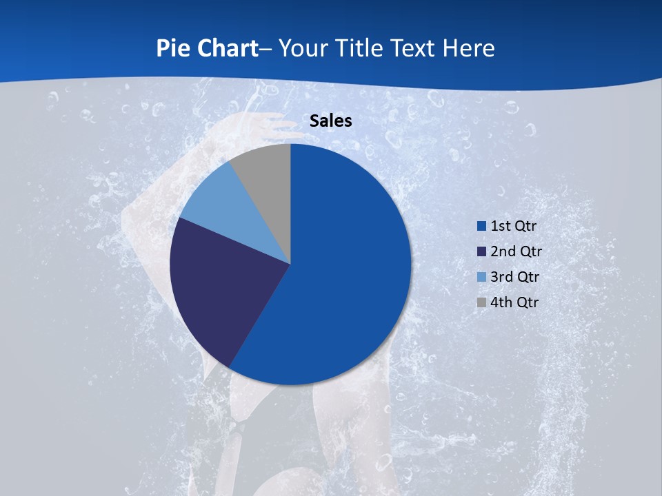 Girl In Water PowerPoint Template