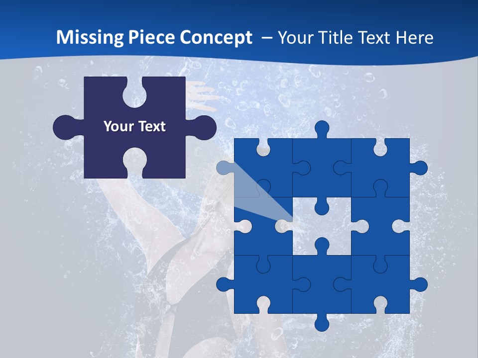 Girl In Water PowerPoint Template