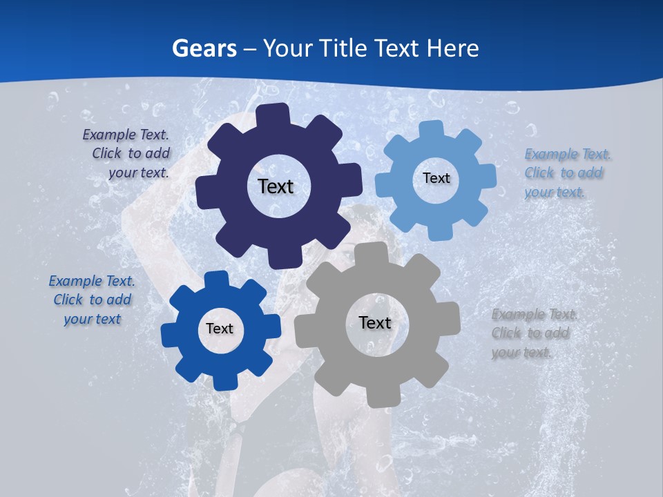 Girl In Water PowerPoint Template