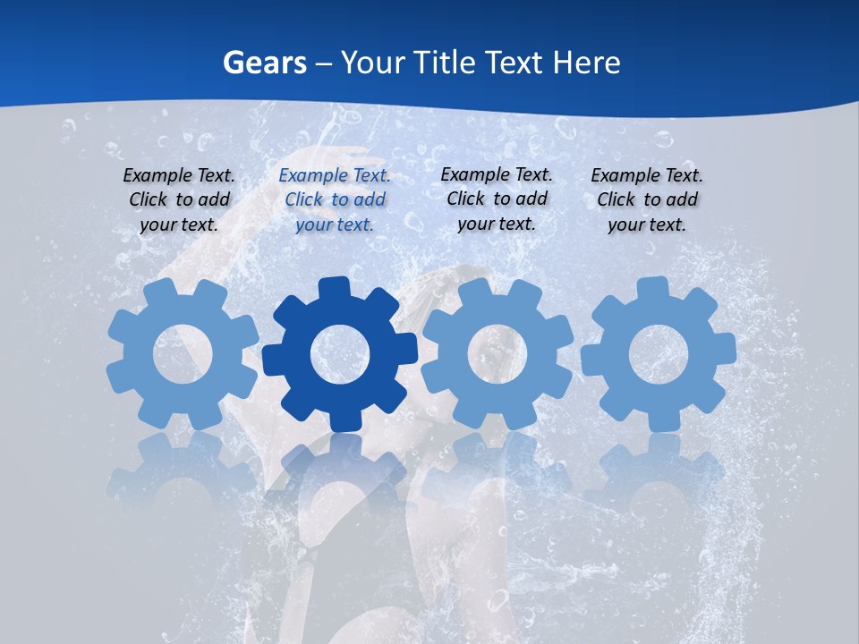 Girl In Water PowerPoint Template