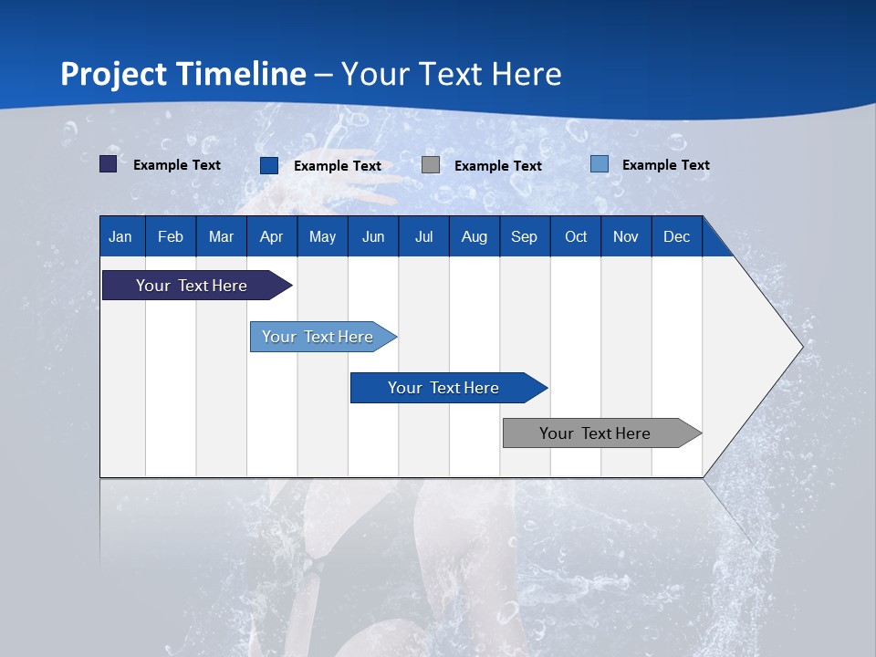 Girl In Water PowerPoint Template