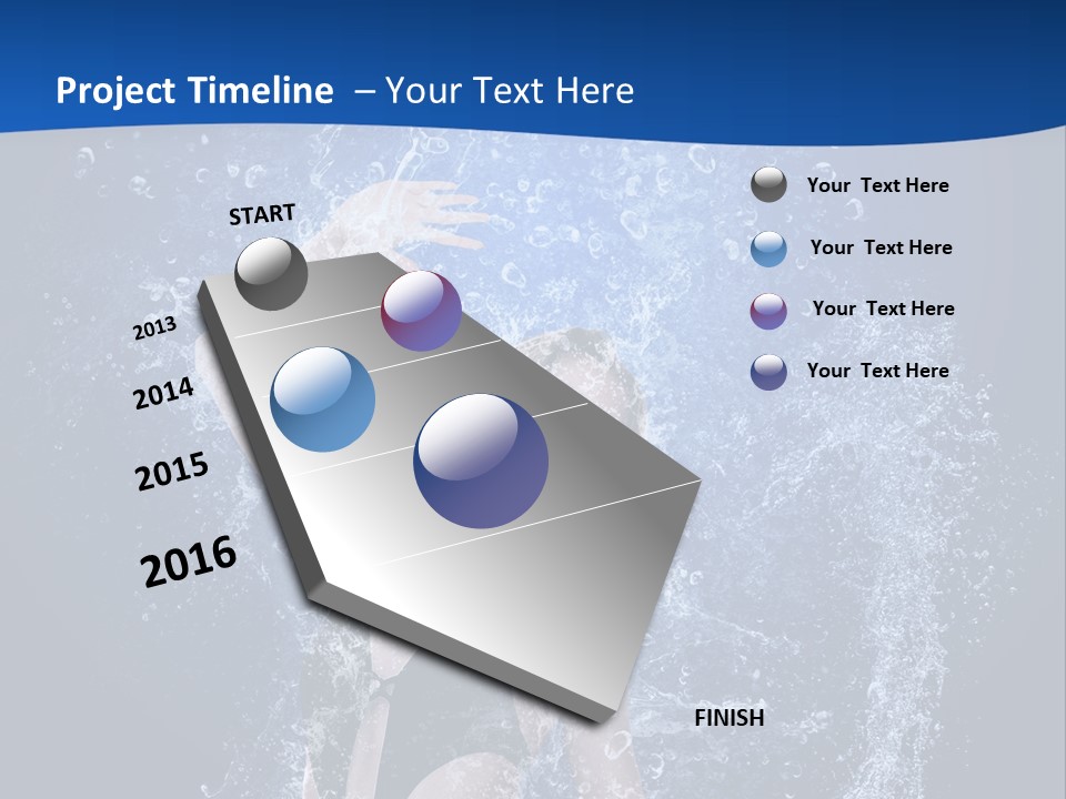 Girl In Water PowerPoint Template