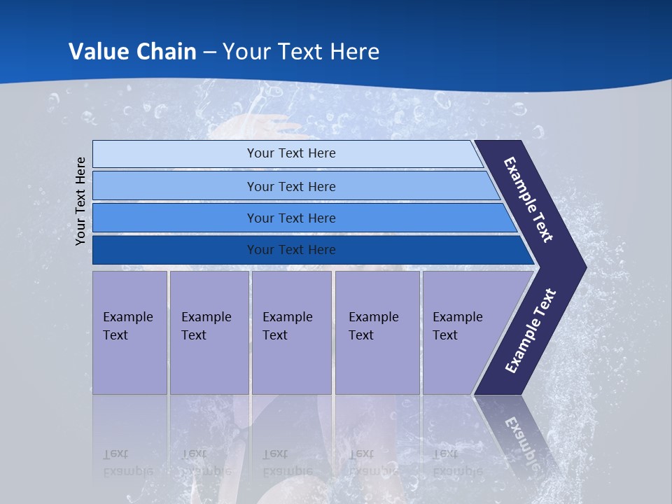 Girl In Water PowerPoint Template