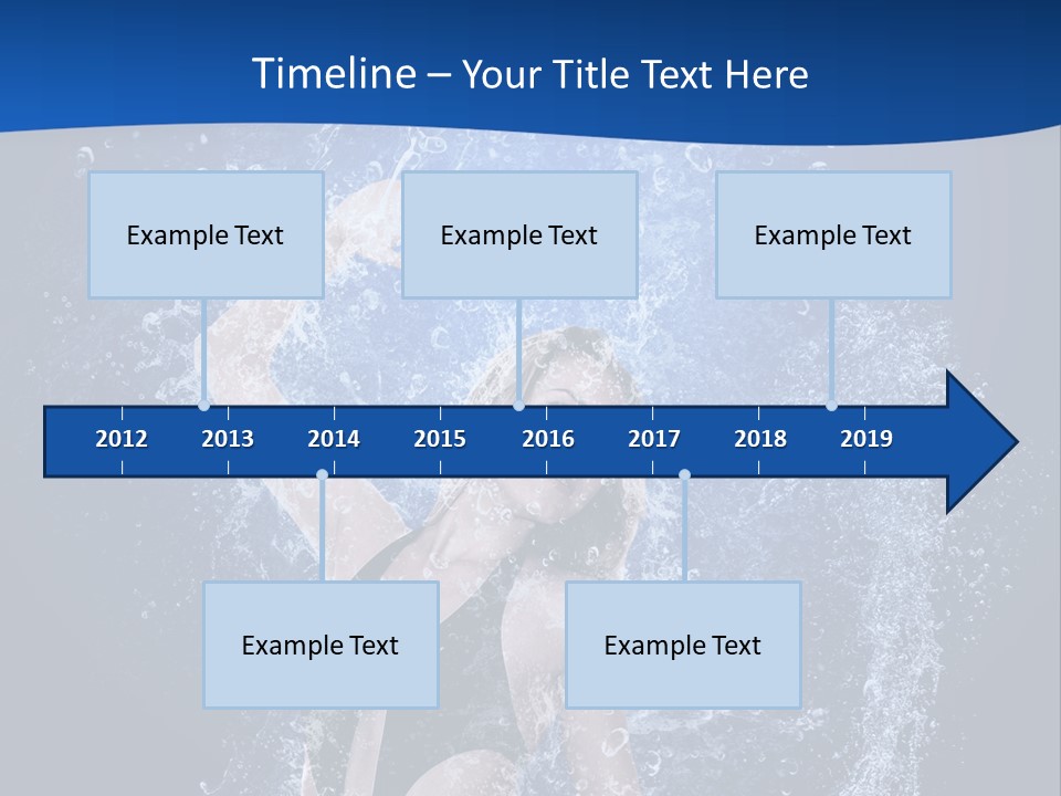 Girl In Water PowerPoint Template