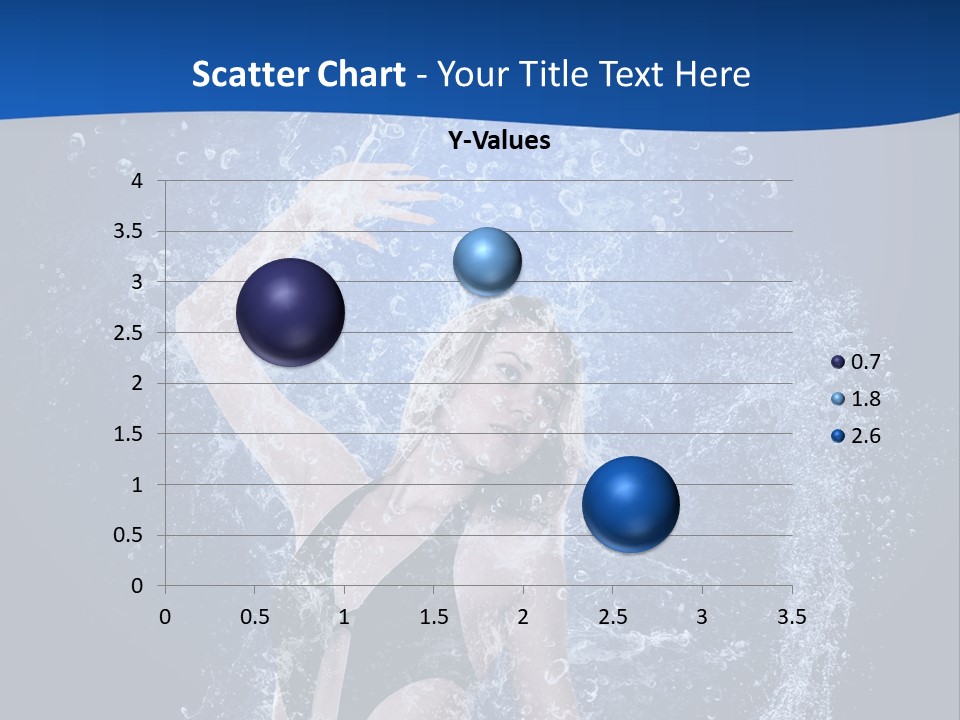 Girl In Water PowerPoint Template