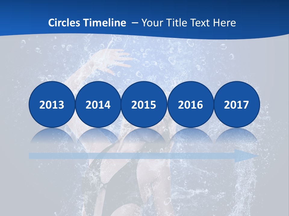 Girl In Water PowerPoint Template