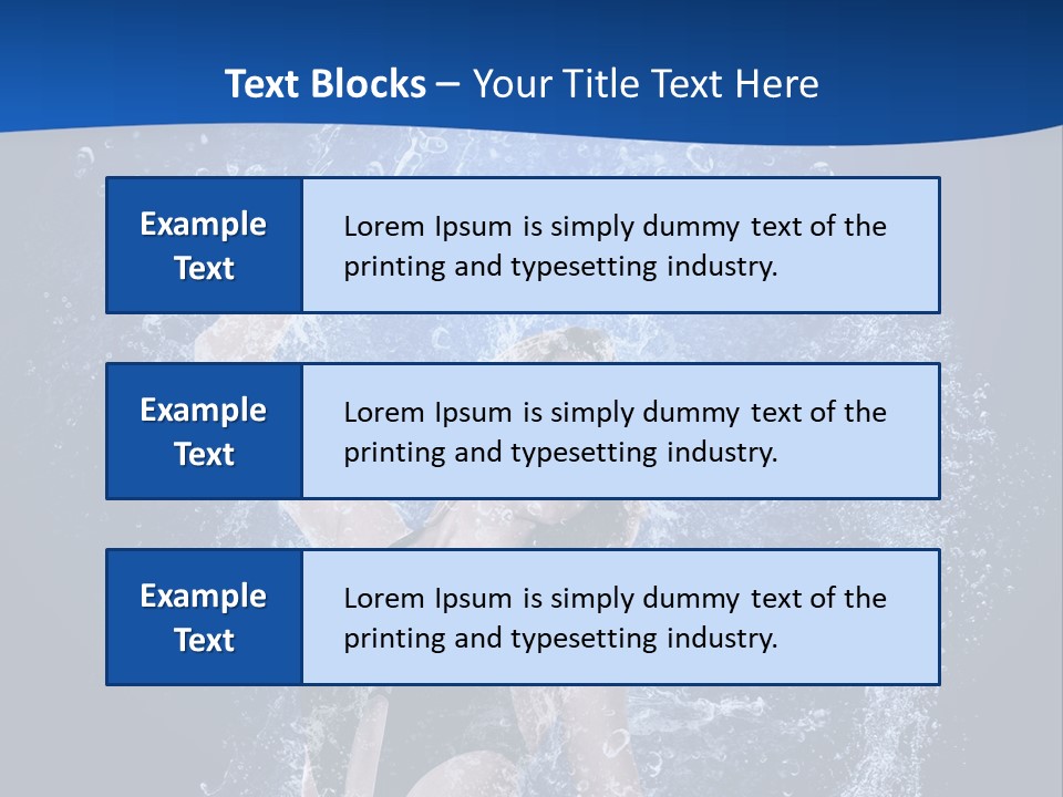 Girl In Water PowerPoint Template