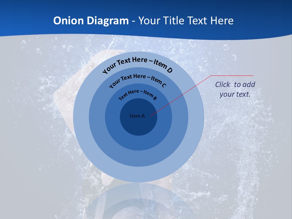 Girl In Water PowerPoint Template