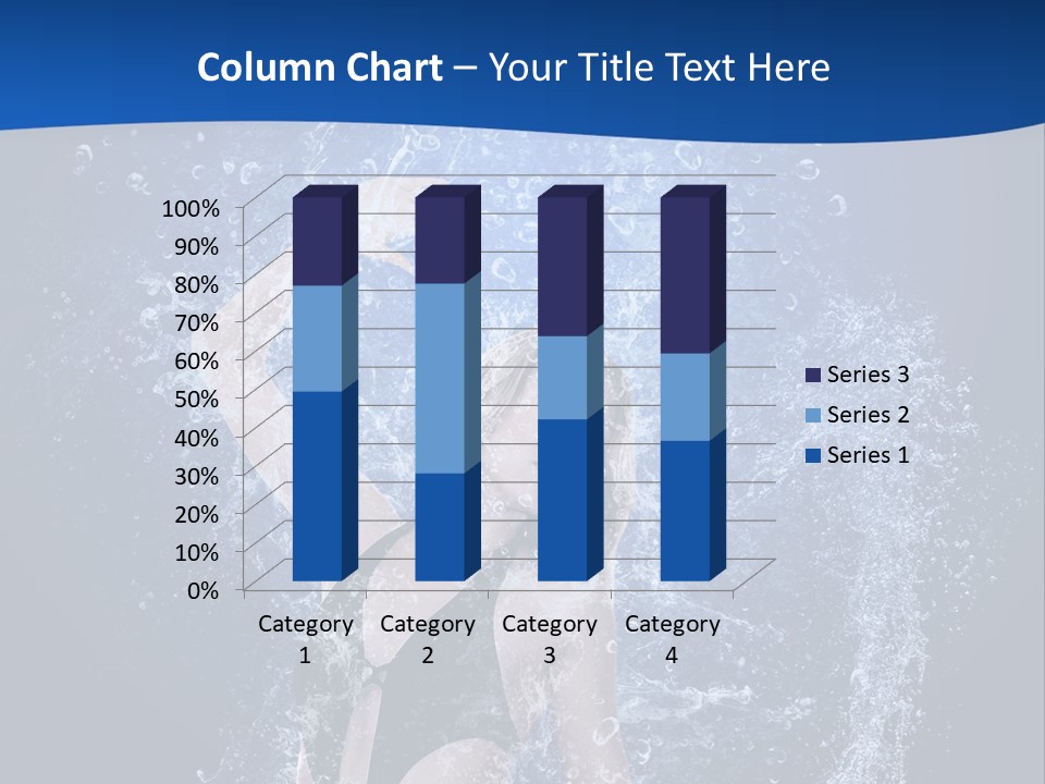 Girl In Water PowerPoint Template