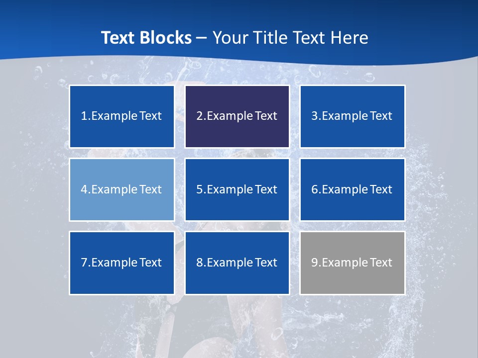 Girl In Water PowerPoint Template