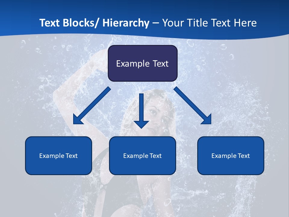 Girl In Water PowerPoint Template