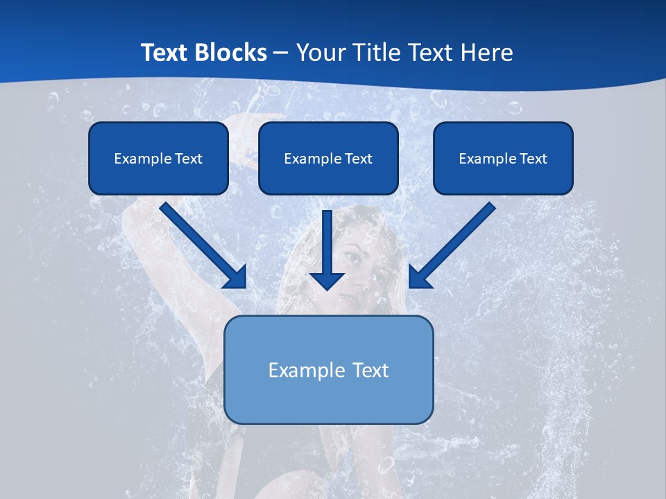 Girl In Water PowerPoint Template