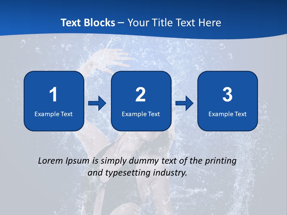 Girl In Water PowerPoint Template